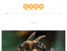 Tablet Screenshot of eastofscotlandbeekeepers.org.uk